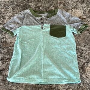 Kids Green and Gray Shirt